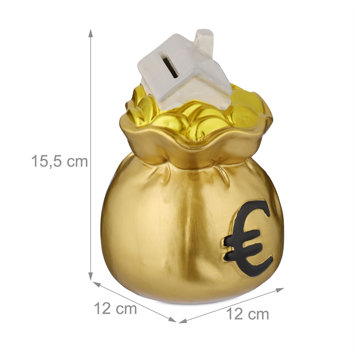Piggy bank in money bag