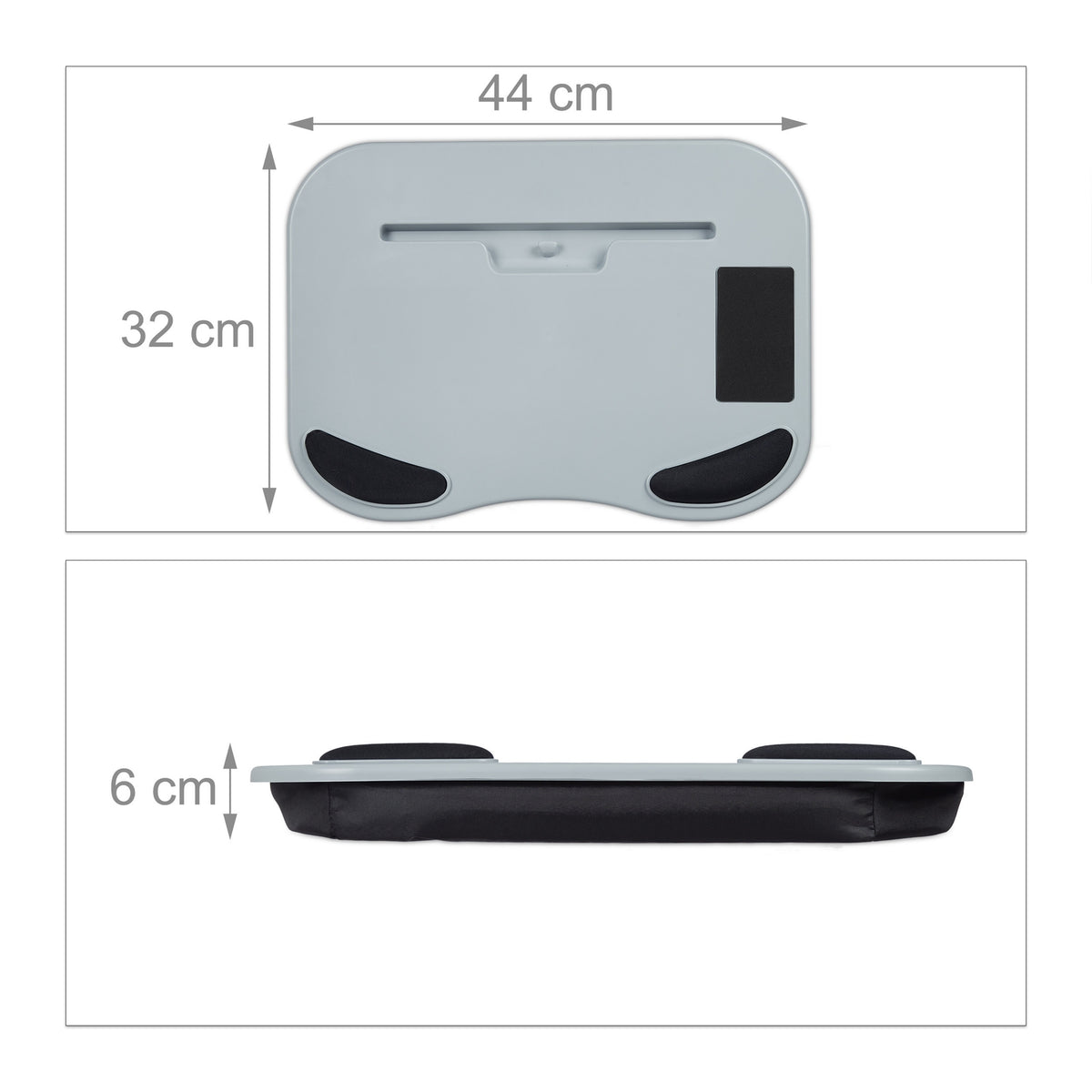 Pillow for laptop gray