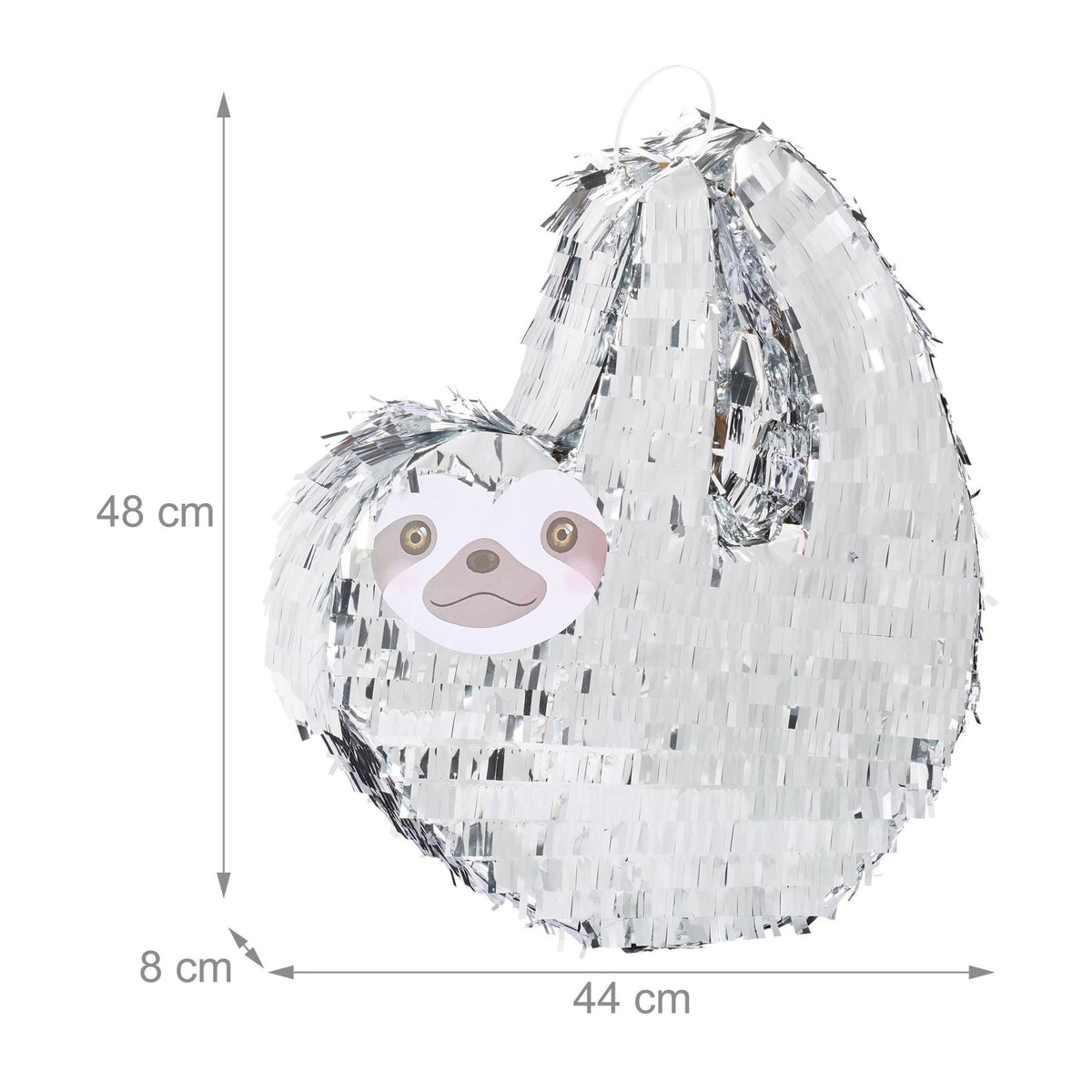 Pinata sloth with club and mask