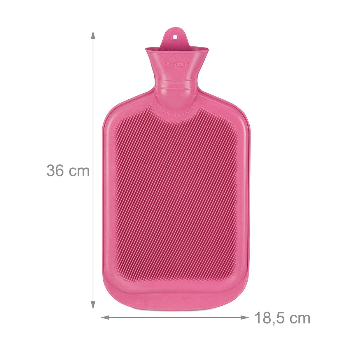 Pink Hot Water Bottle 2L