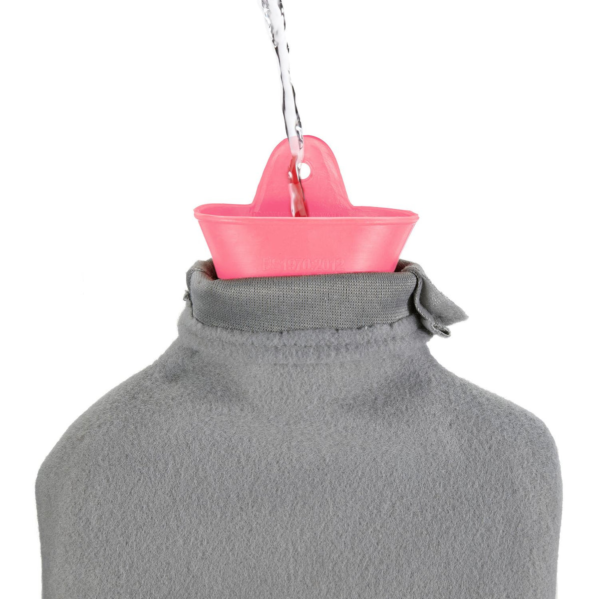 Pink Hot Water Bottle with Cover, 1.5L