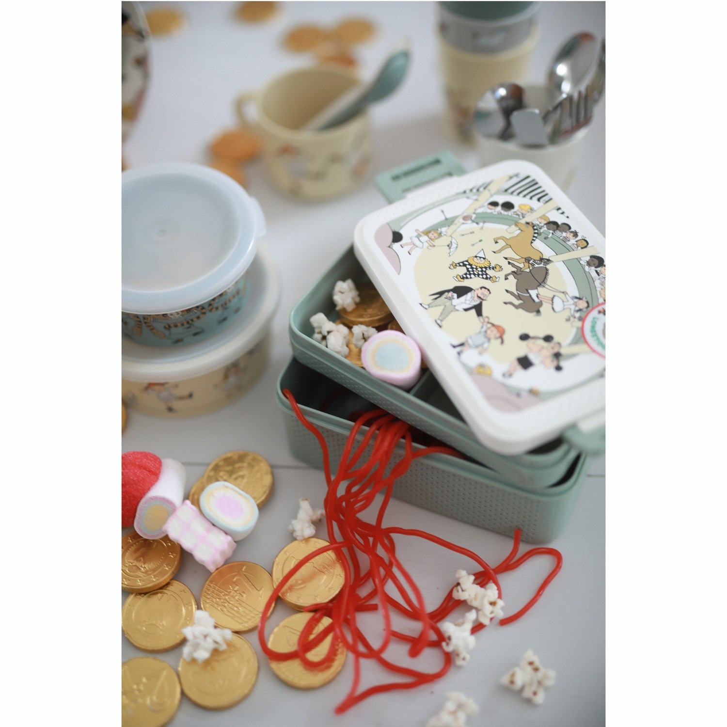 Pippi Circus, Lunch box, green