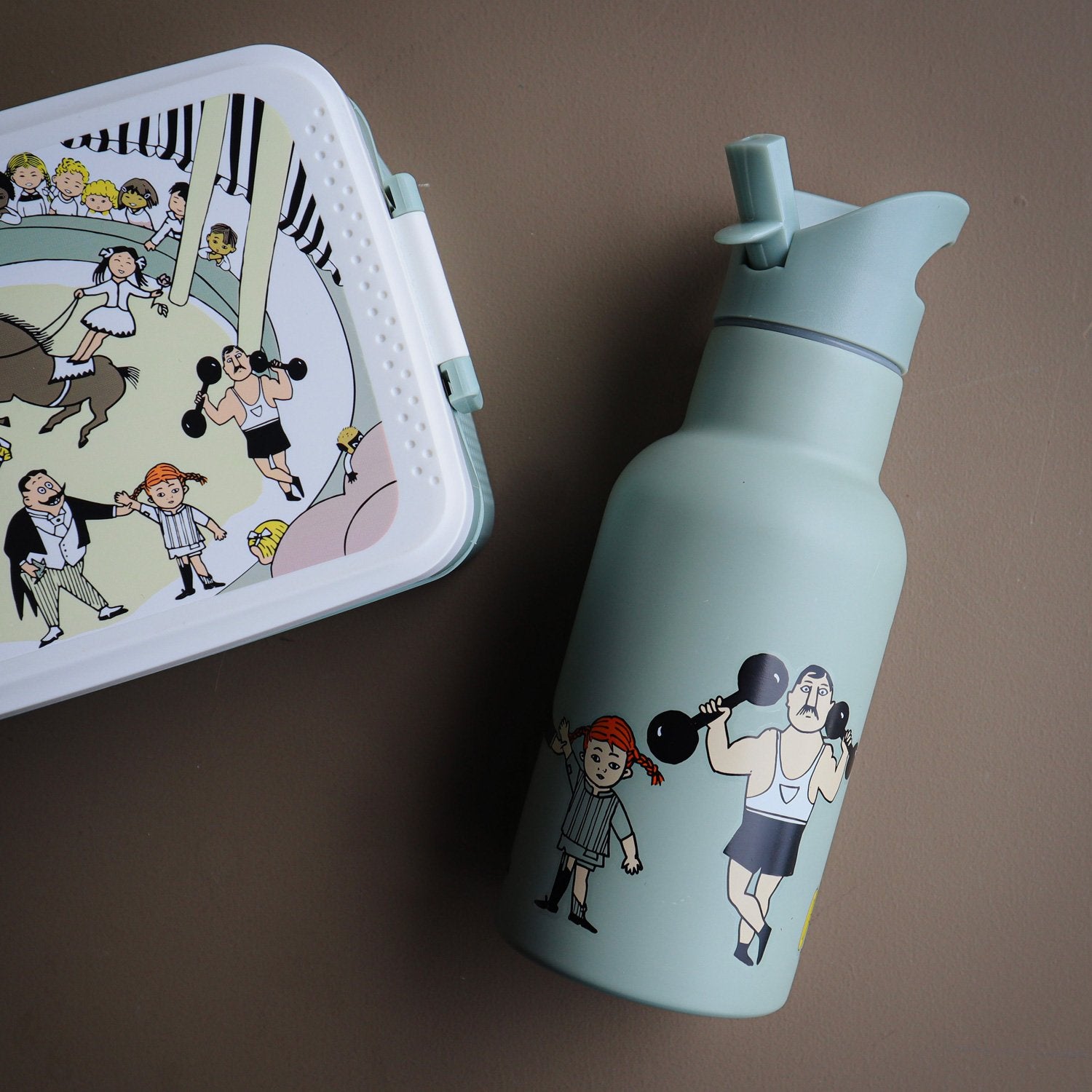 Pippi Circus, Water bottle, green