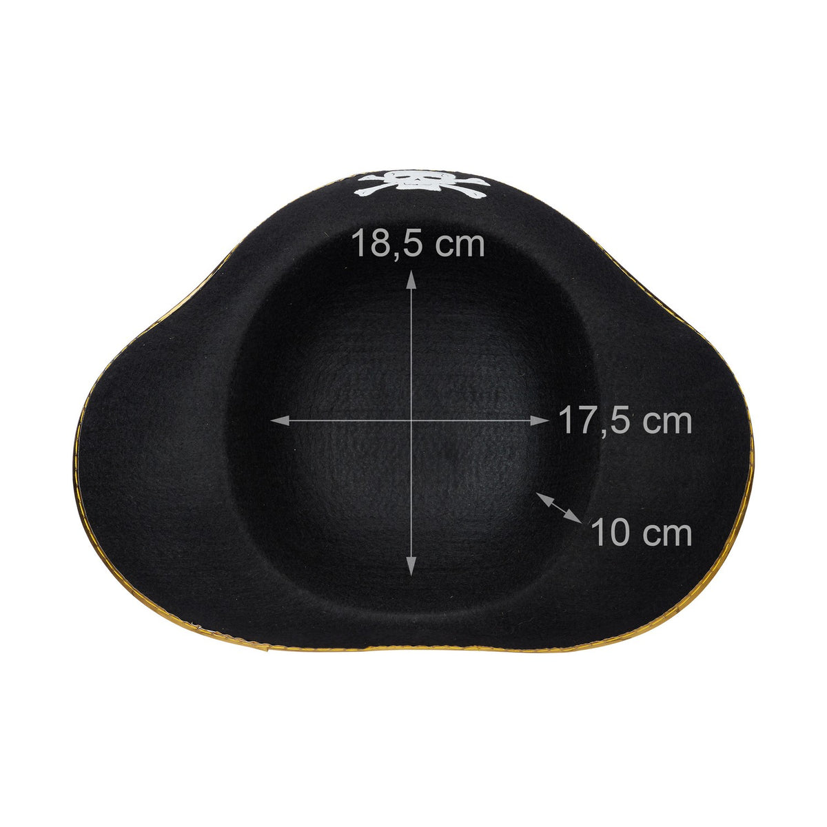 Pirate hat black