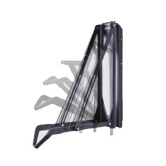 Pivot Bike Rack, Black – Space-Saving, Roll-On Design