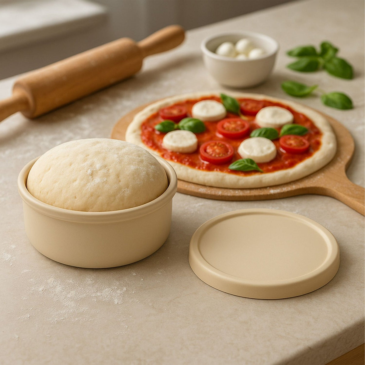 Pizza Dough Proofing Box Set with Lids – 4-Pack