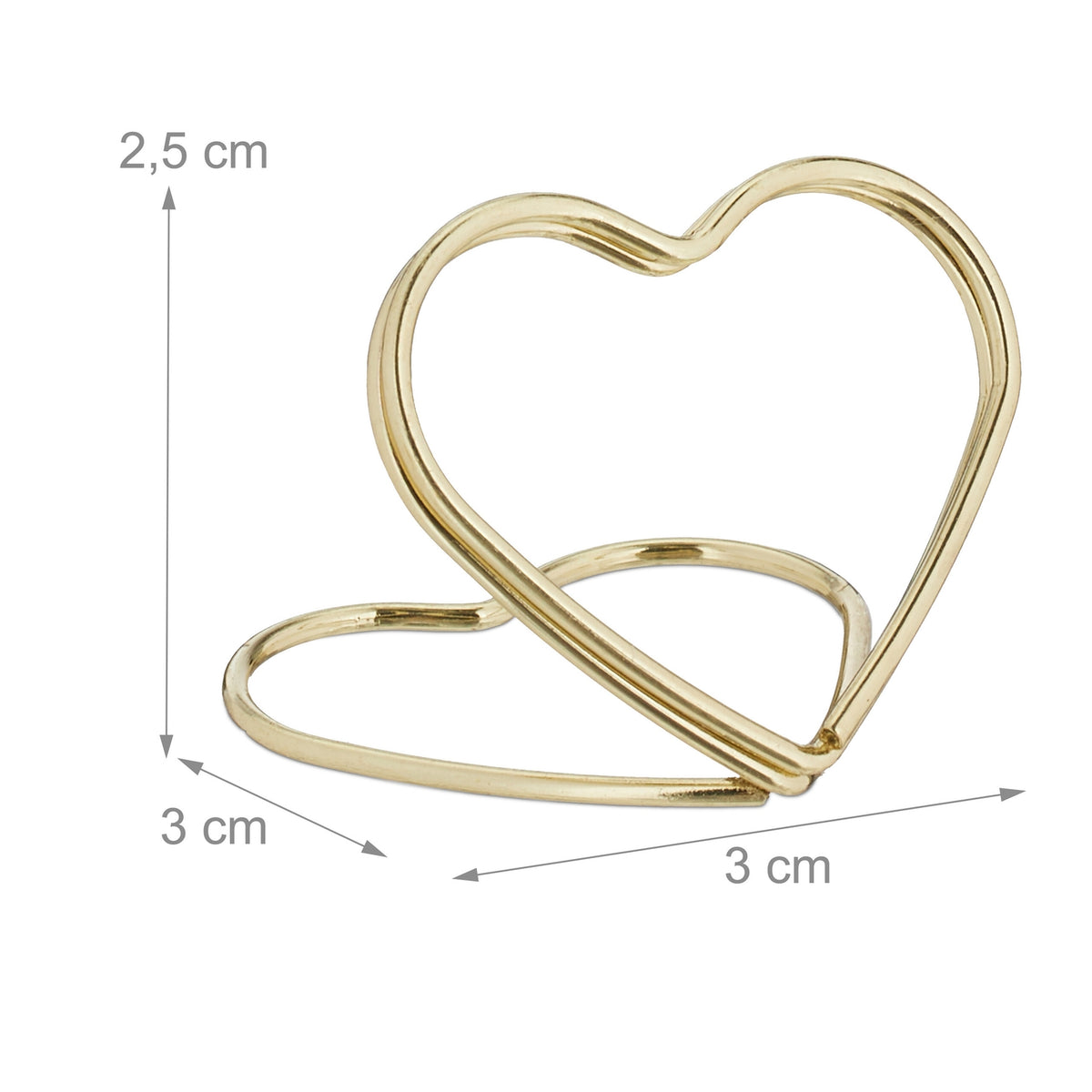 Placeholder heart set of 48