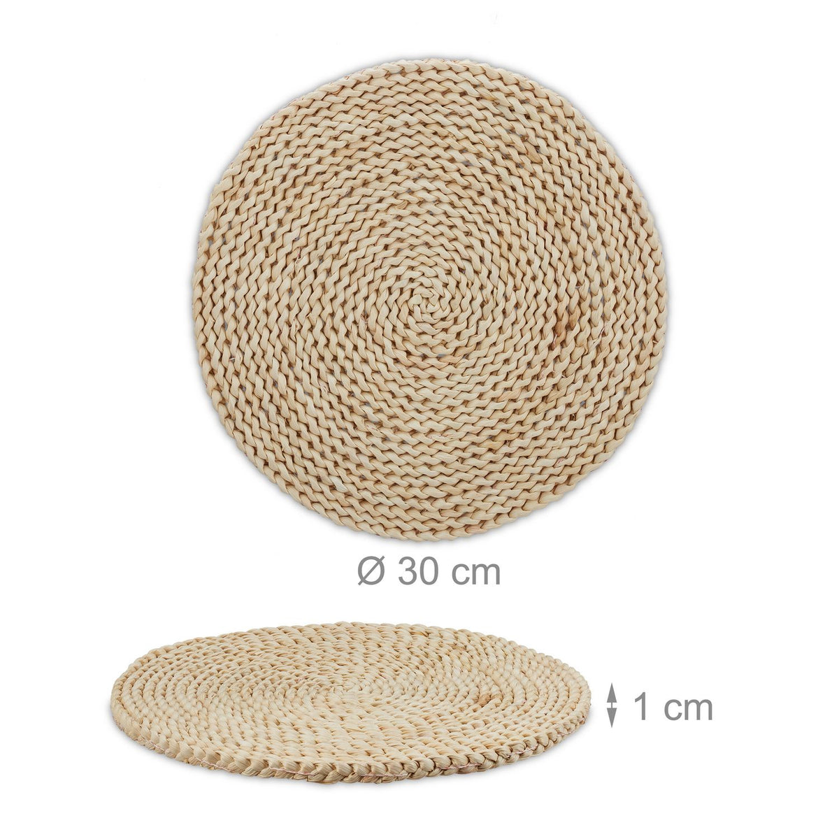 Placemat 6-piece corn straw