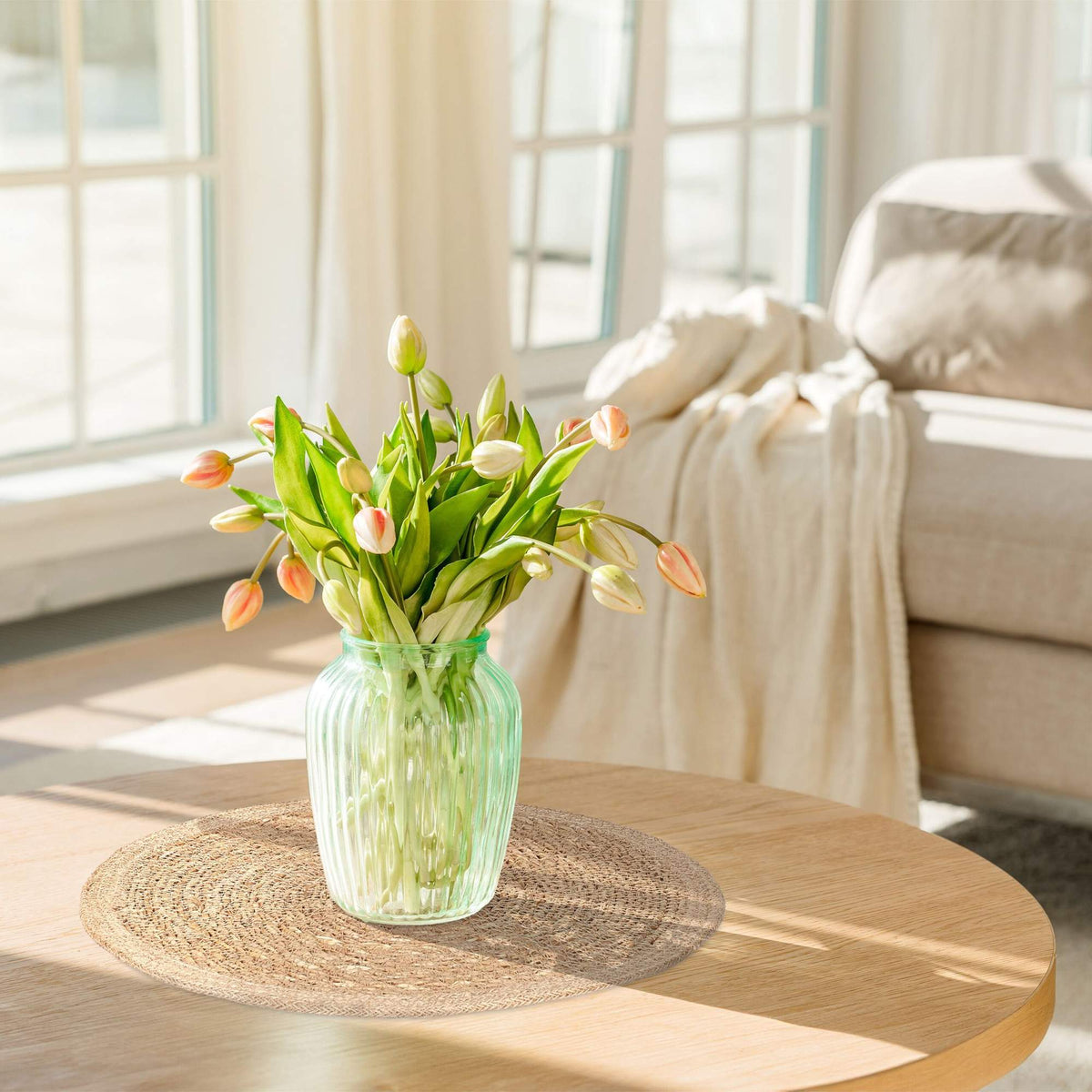 Place mat 6-piece water hyacinth