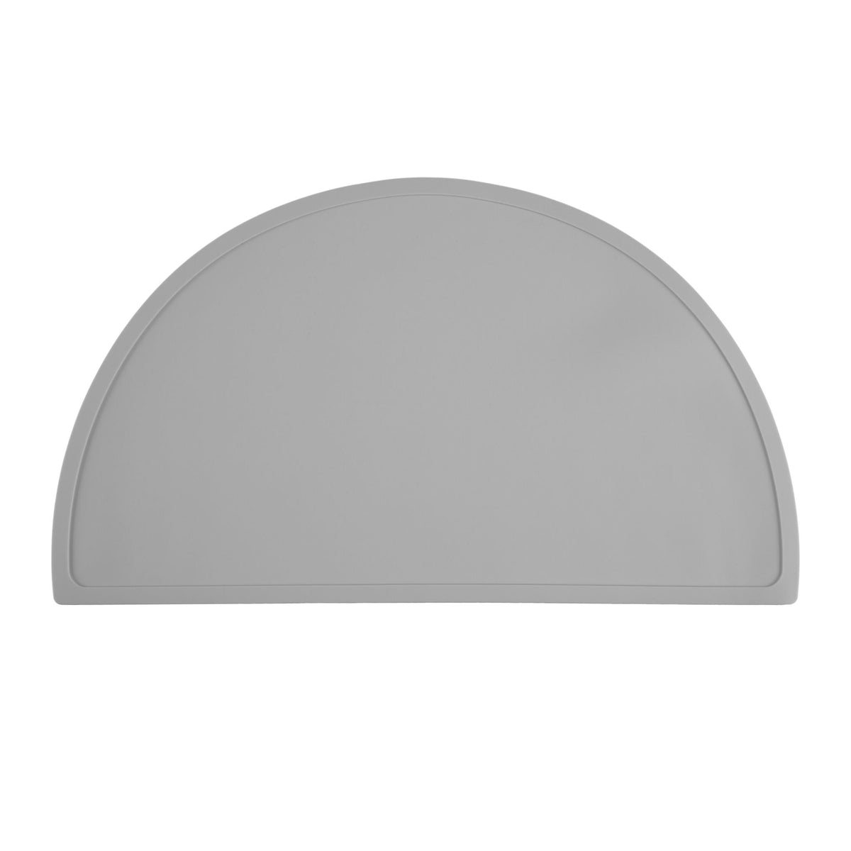 Placemat for children in a semi-circular shape