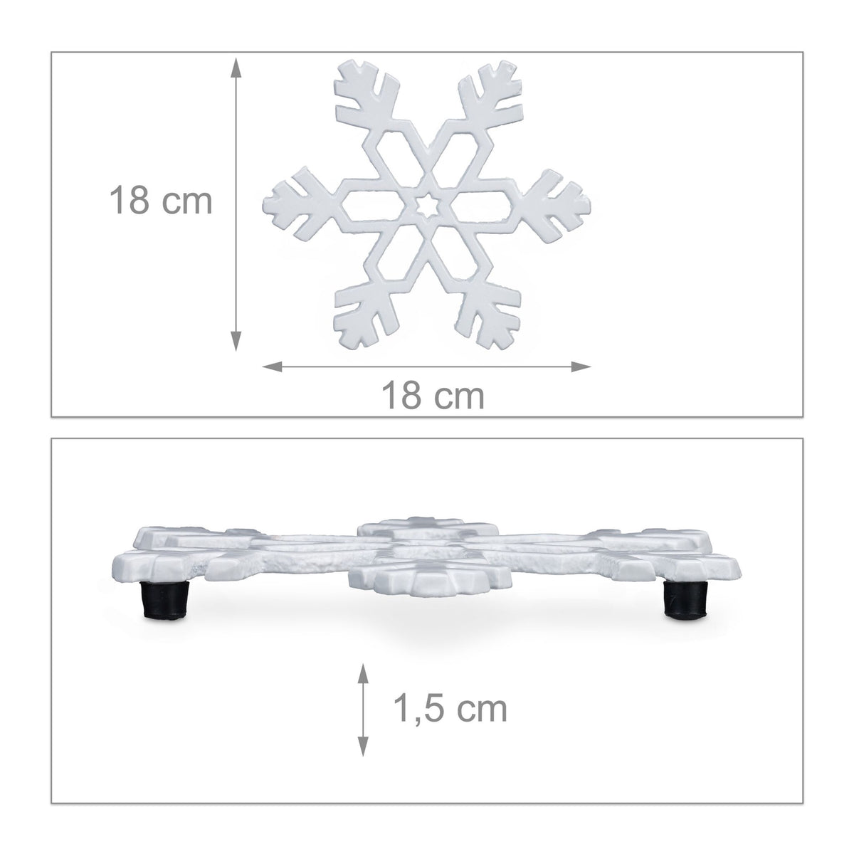 Placemats snowflake set of 2
