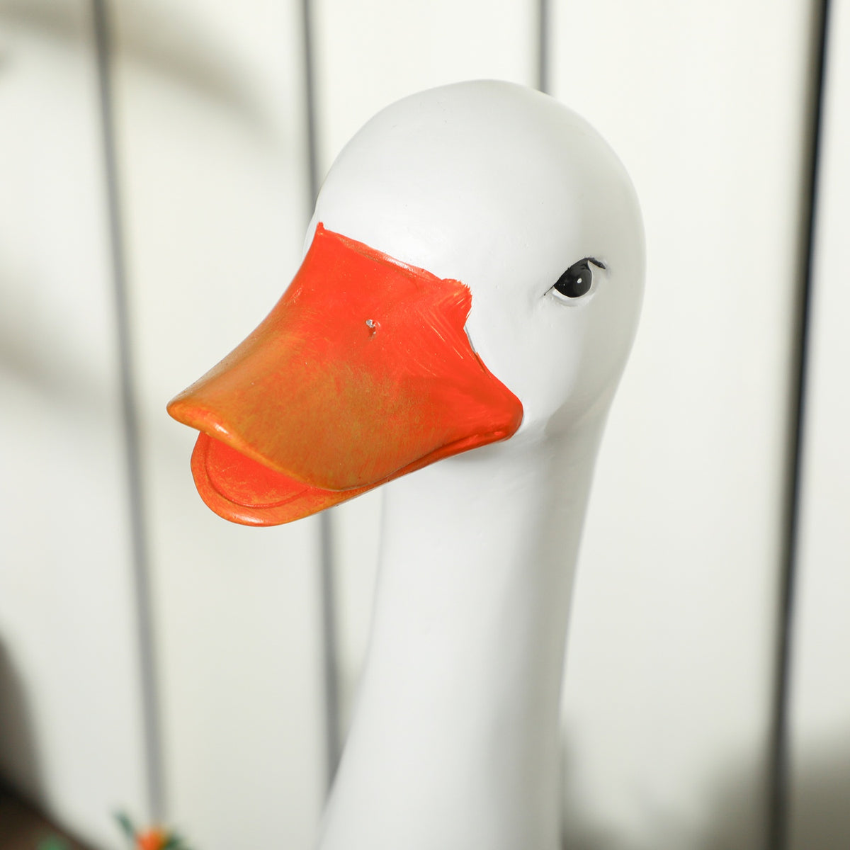 Plant Pot "Swan With School Bag" Design, Planter With Drainage Hole, For Indoor & Outdoor, Resin