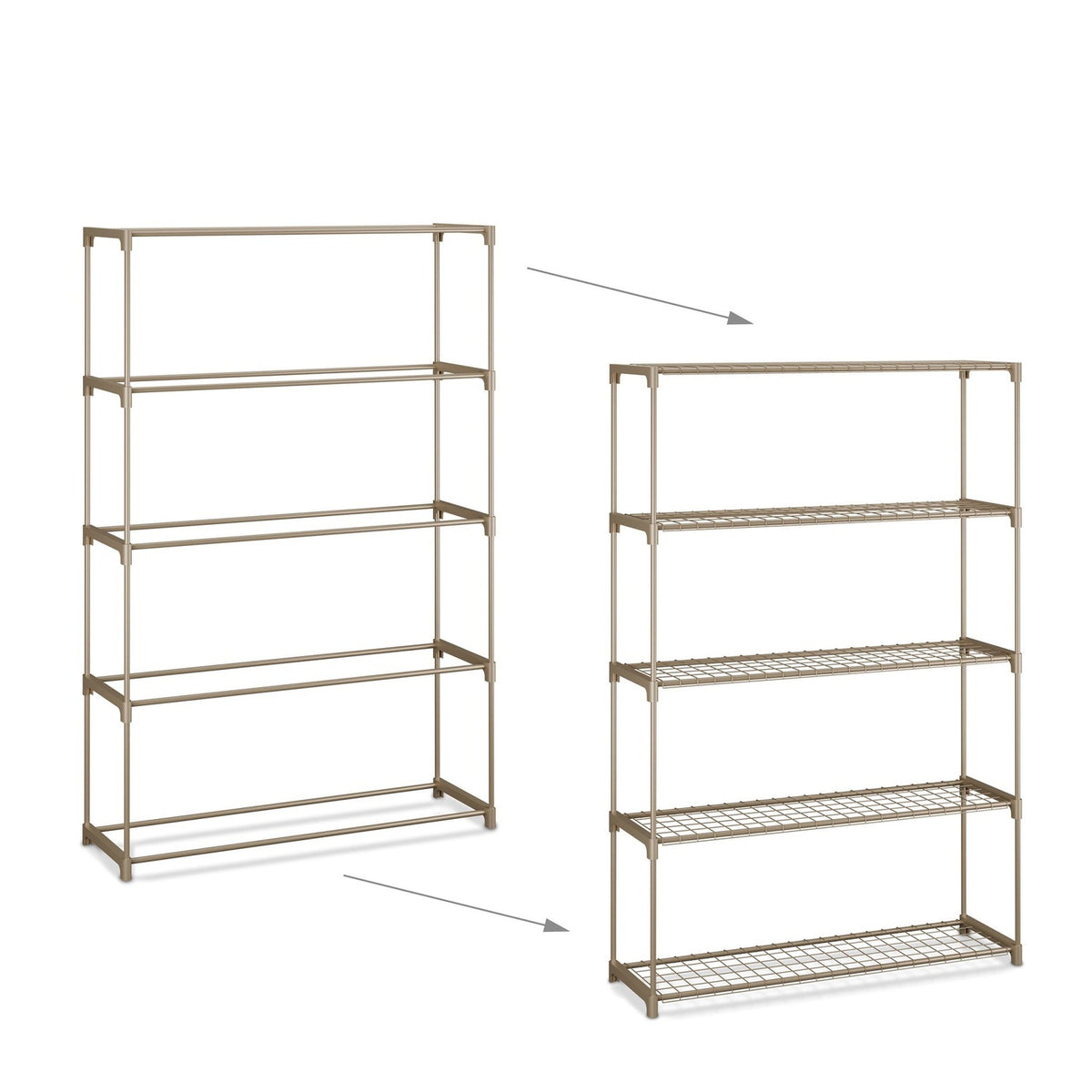 Plant Stand with 5 Tiers – Brown, Indoor/Outdoor Use