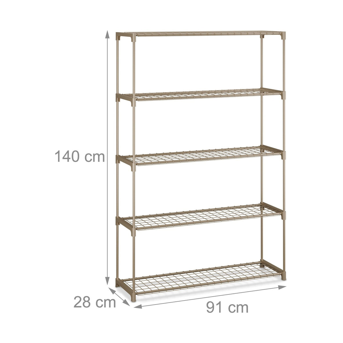 Plant Stand with 5 Tiers – Brown, Indoor/Outdoor Use