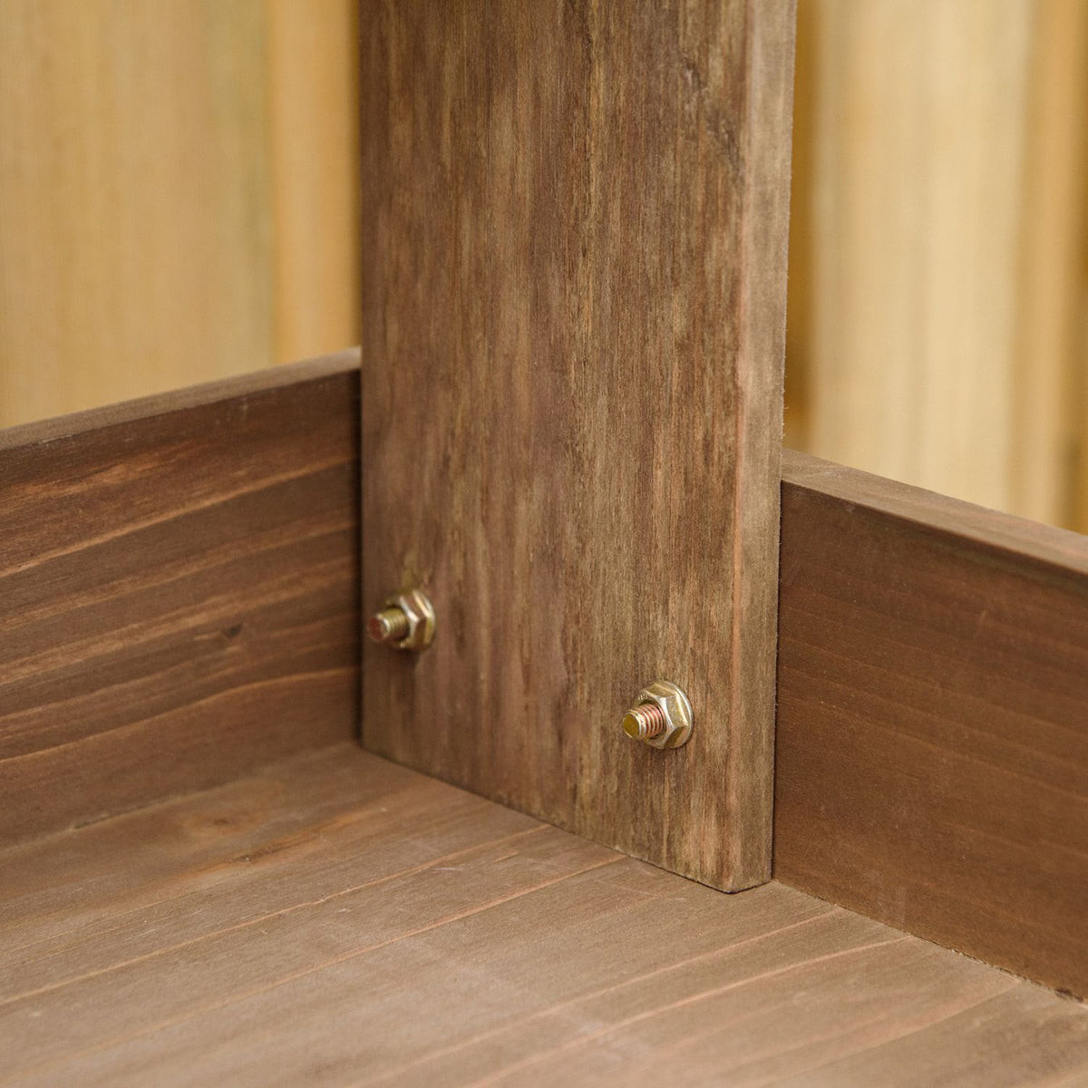 Plant Table Garden Table Flower Table With Tub Garden Fir Wood Brown 117 X 45 X 121 Cm