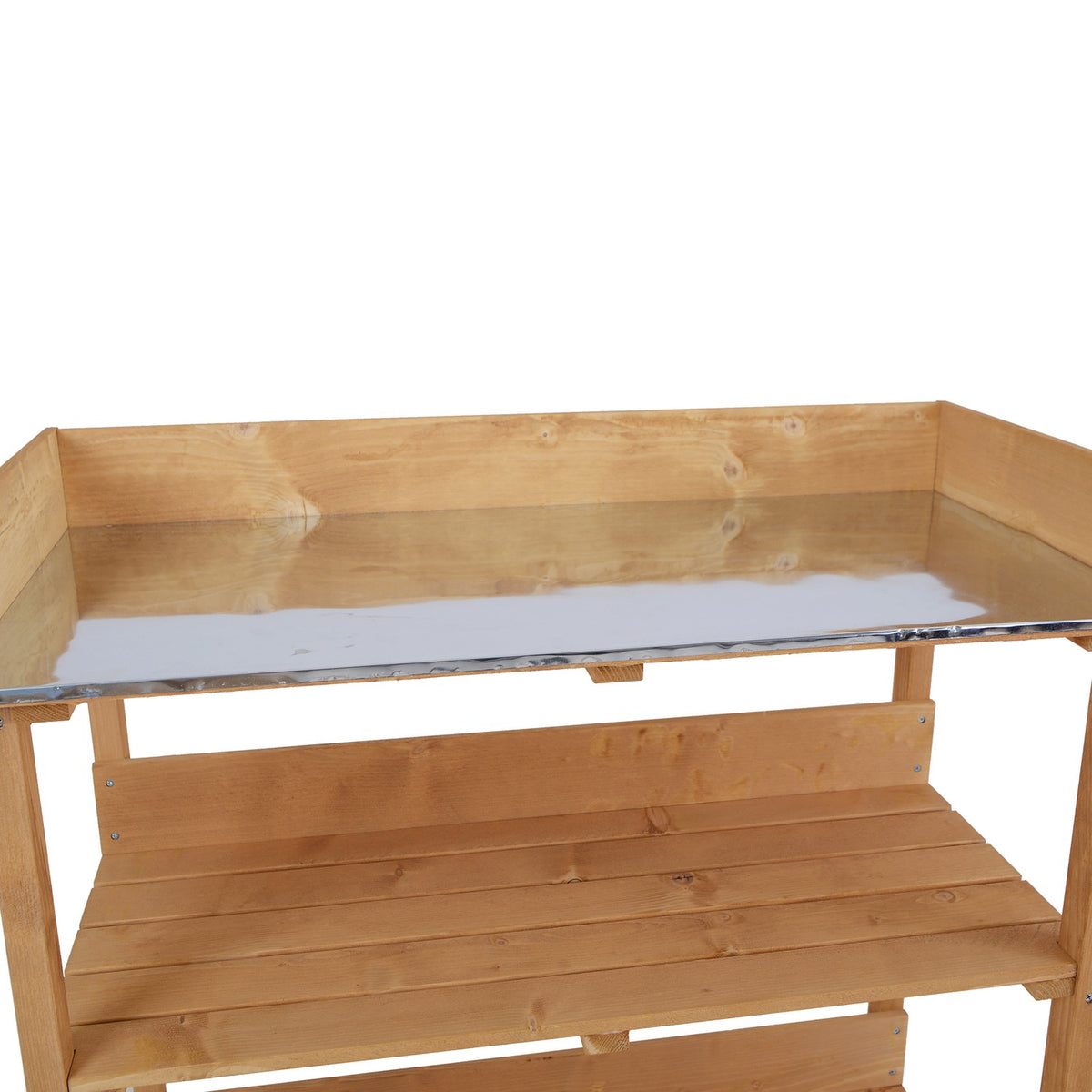 Plant Table Gardening Table Made Of Wood And Metal, Robust And Durable, For Gardening