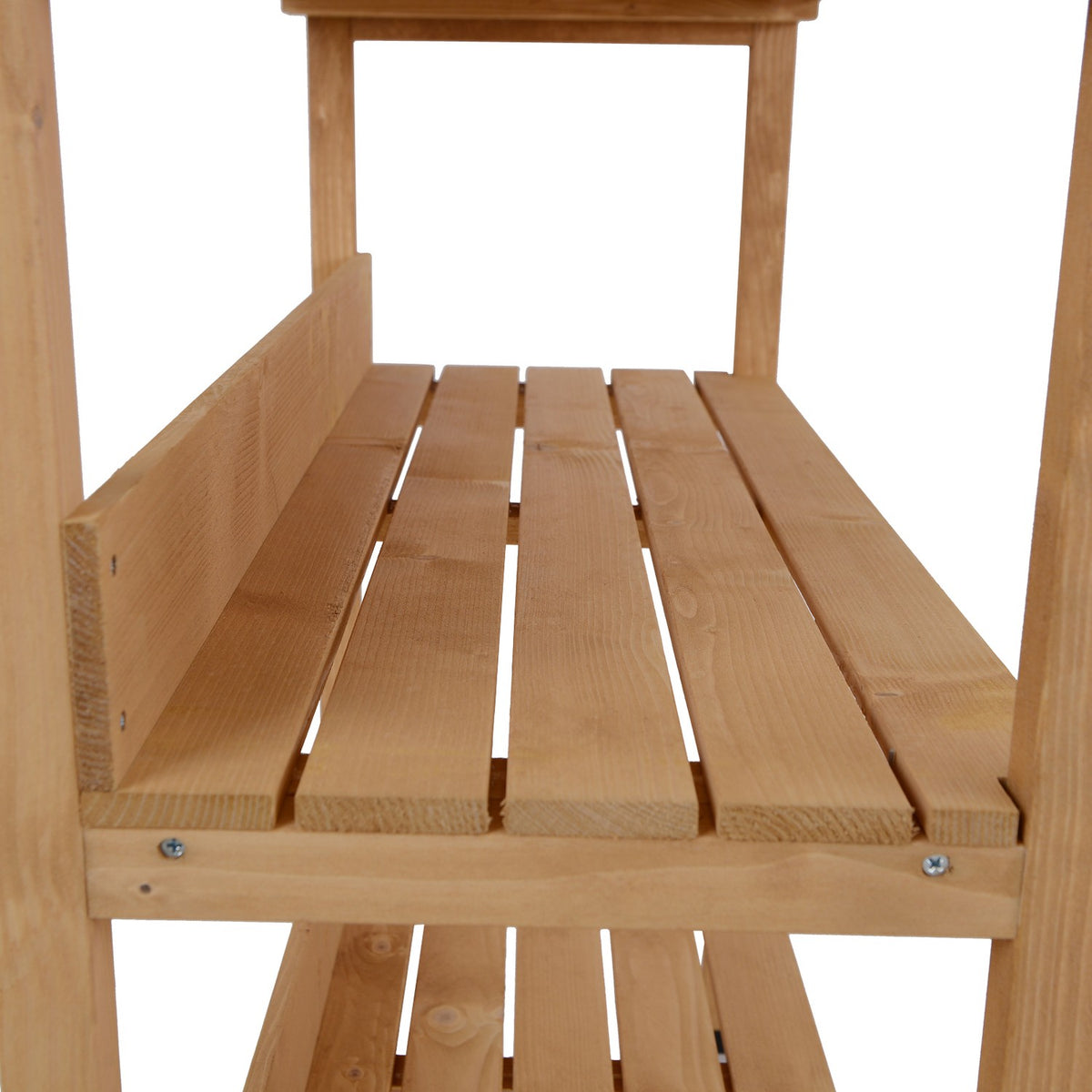 Plant Table Gardening Table Made Of Wood And Metal, Robust And Durable, For Gardening