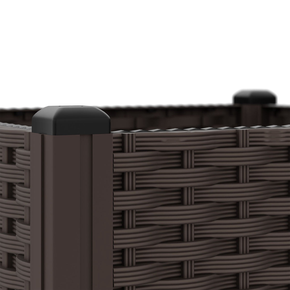 Planter box in rattan look