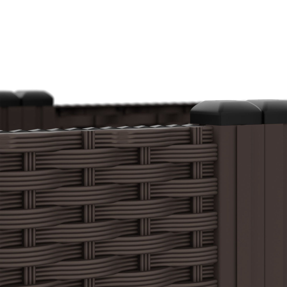 Planter box in rattan look