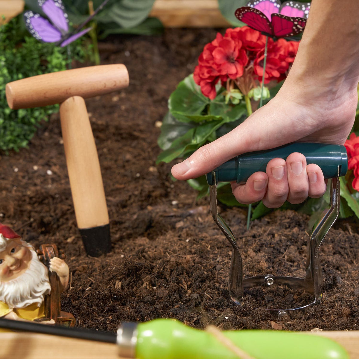 Planting set for flower bulbs