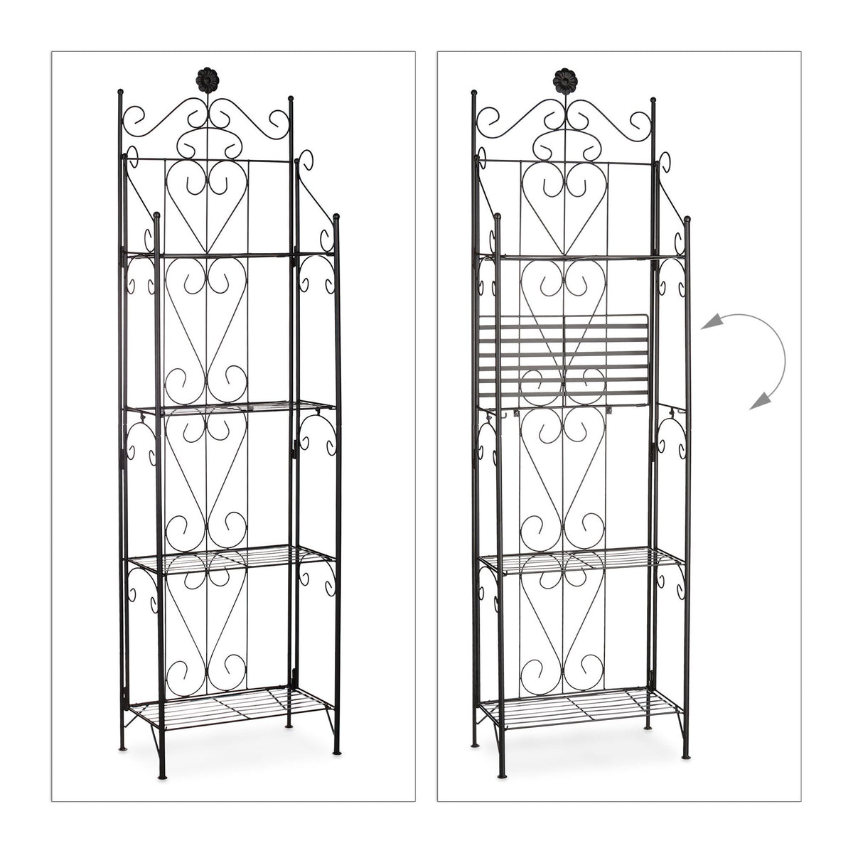 Plant shelf metal 4 shelves