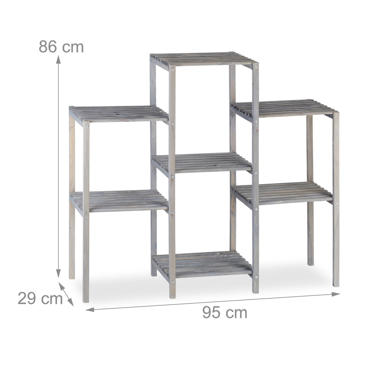 Plant shelf with 6-7 shelves