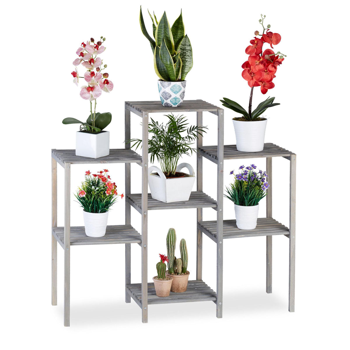 Plant shelf with 6-7 shelves