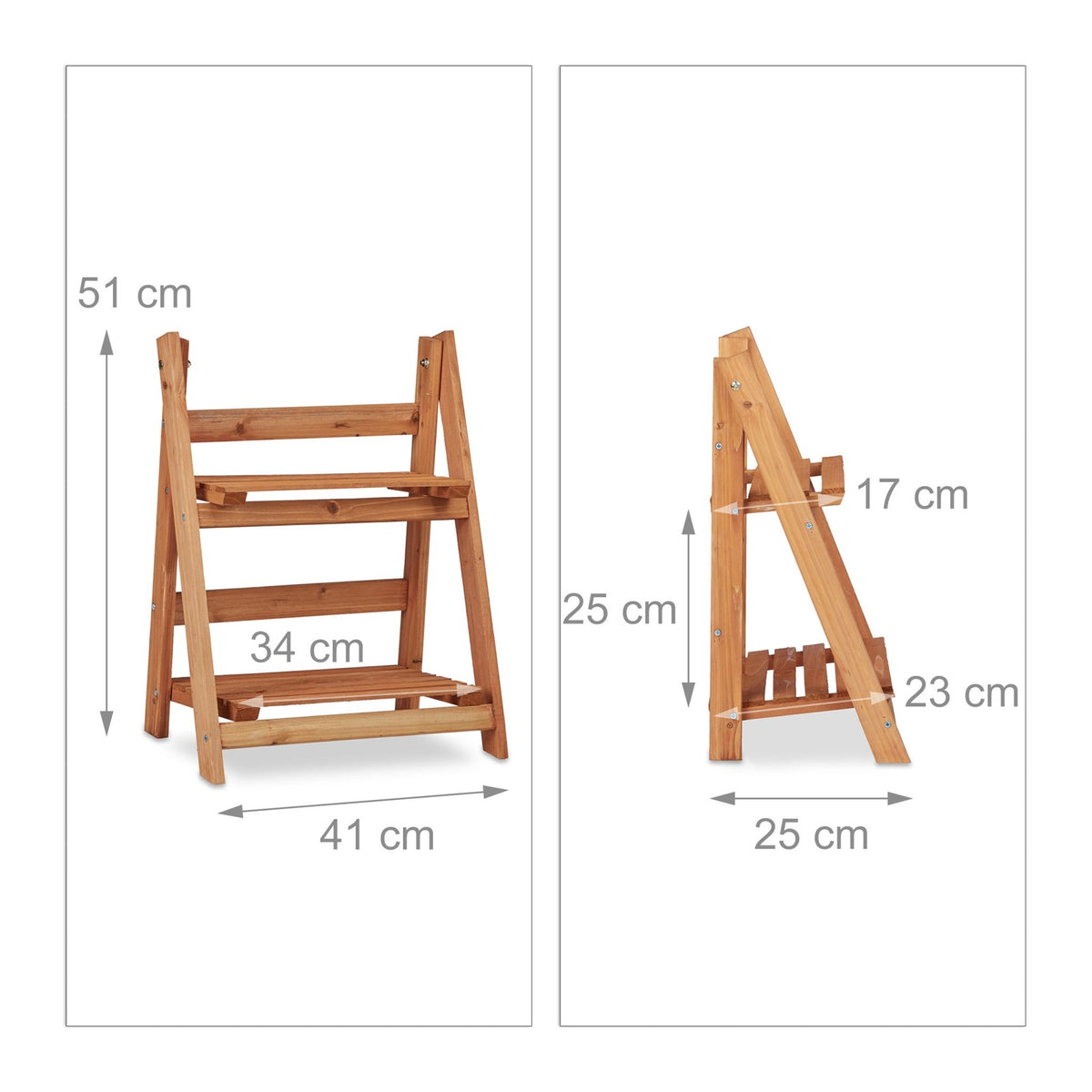 Plant shelf wood