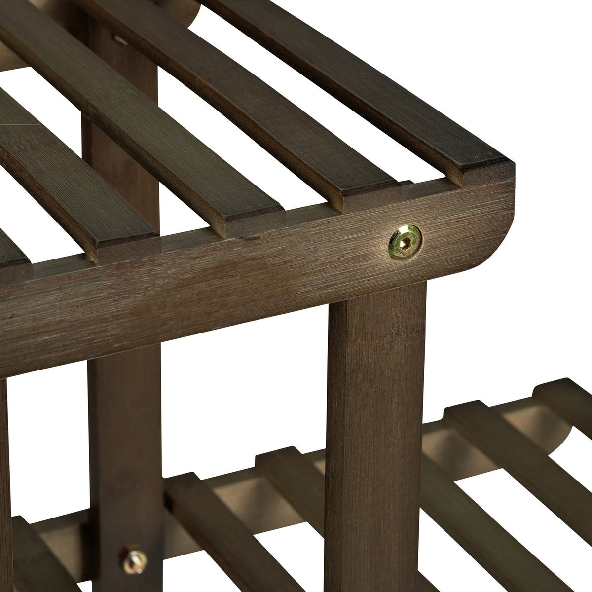 Plant stand in bamboo with wheels