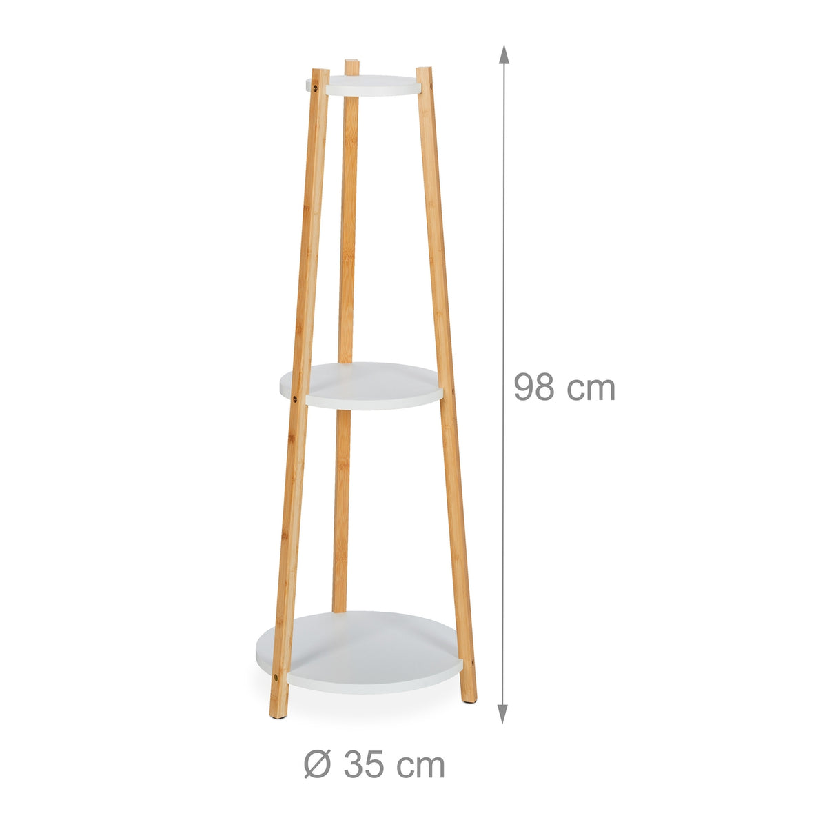 Plant stand with 3 shelves
