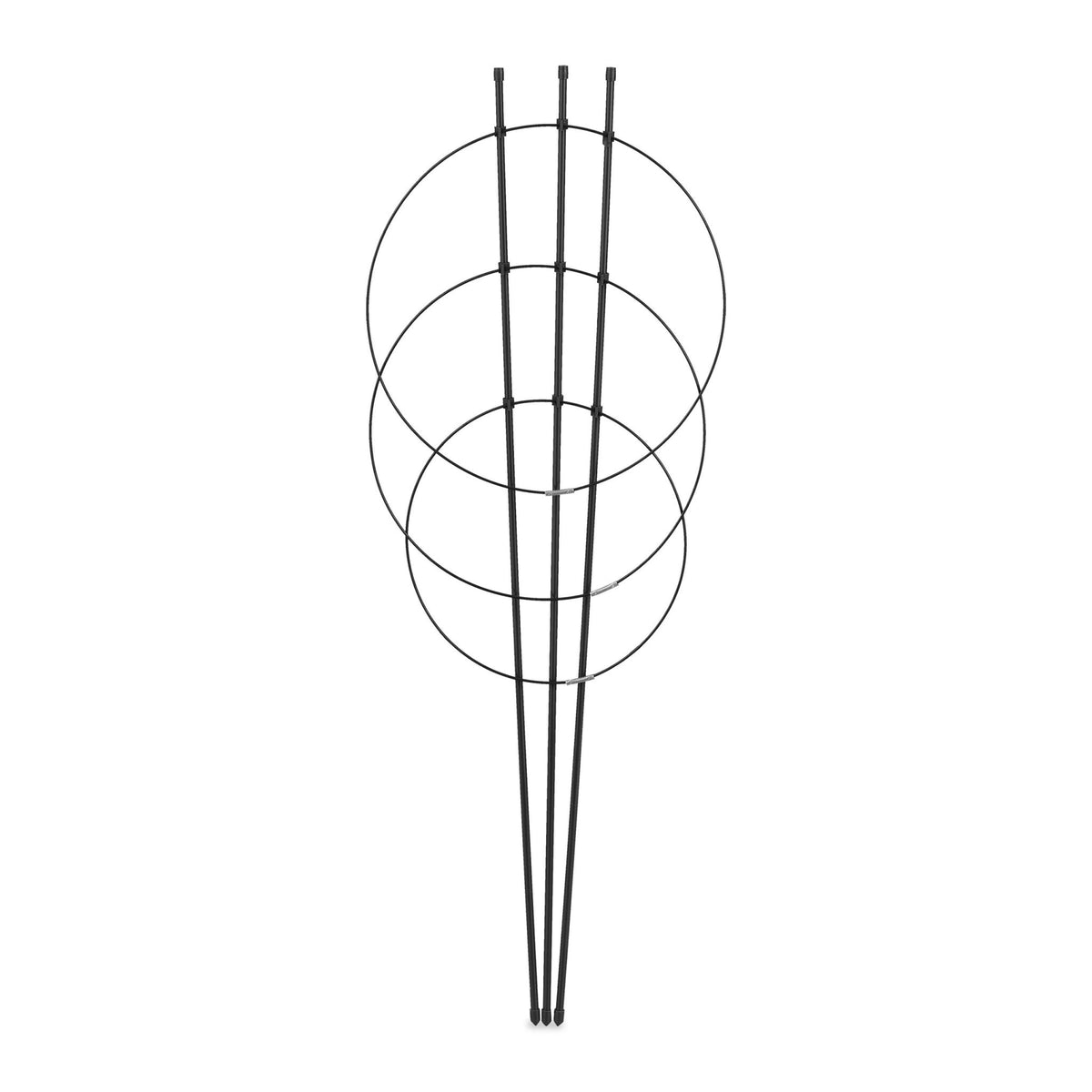 Plant support 76 cm black, set of 6