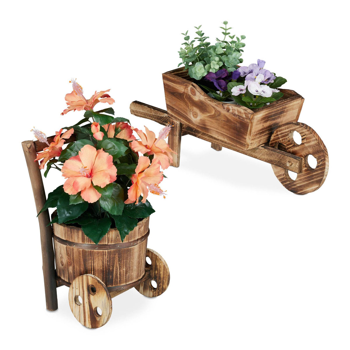 Plant wheelbarrow set of 2