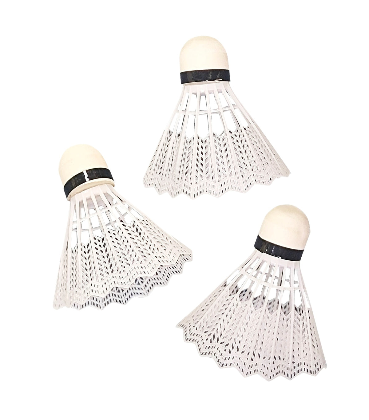 Plastic Badminton Shuttlecocks, 3-Pack in Tube