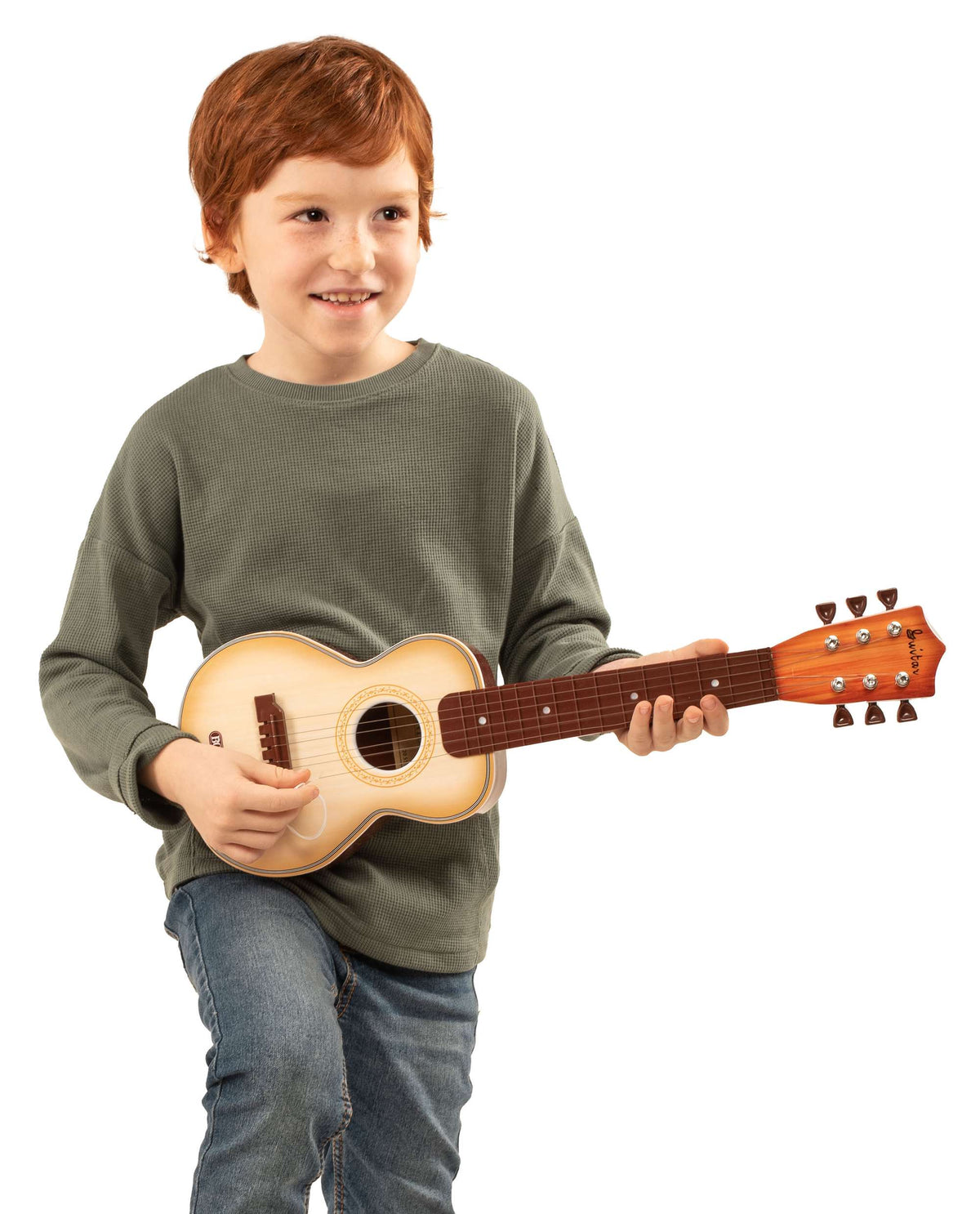 Plastic Guitar for Kids, 55 cm, with Metal Strings