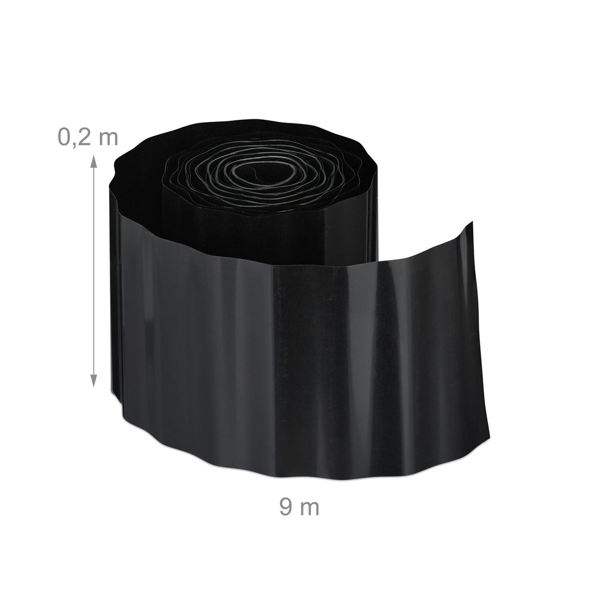 Plastic Lawn Edging 9m – Flexible Garden Border