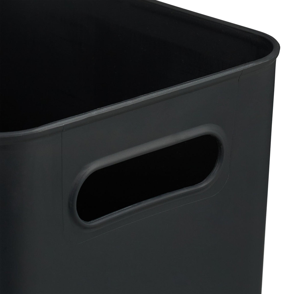 Plastic Storage Boxes with Bamboo Lids, Set of 2