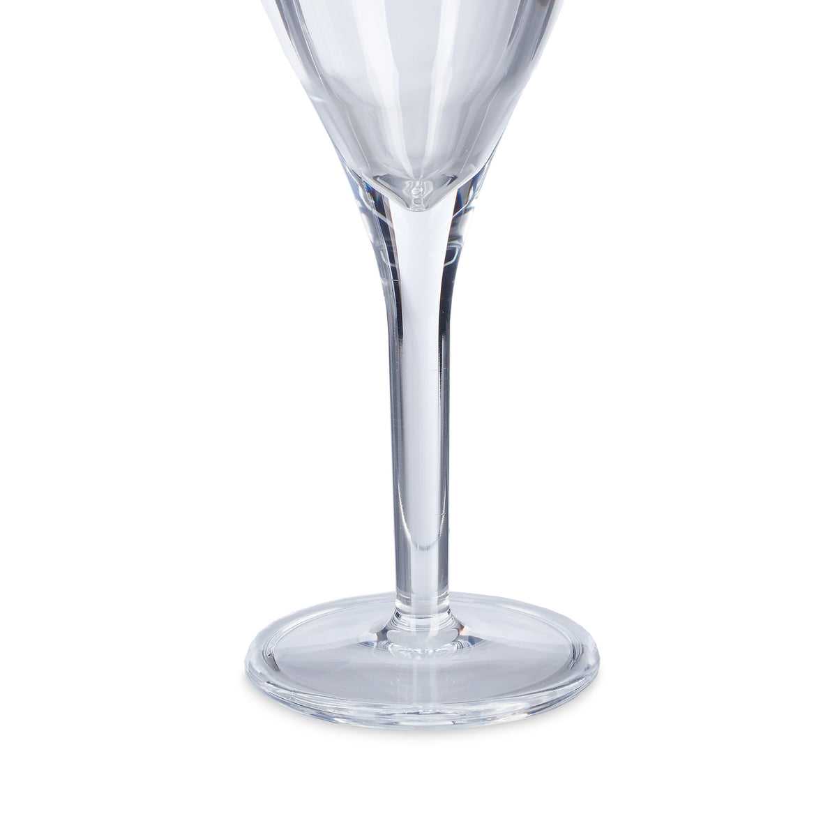Plastic champagne glasses, set of 6