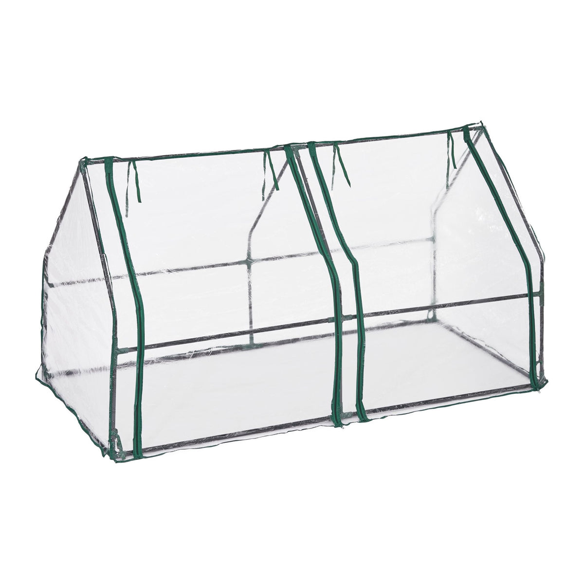 Plastic greenhouse PVC with 2 doors