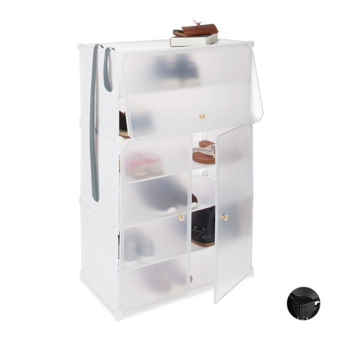 Plastic shoe cabinet