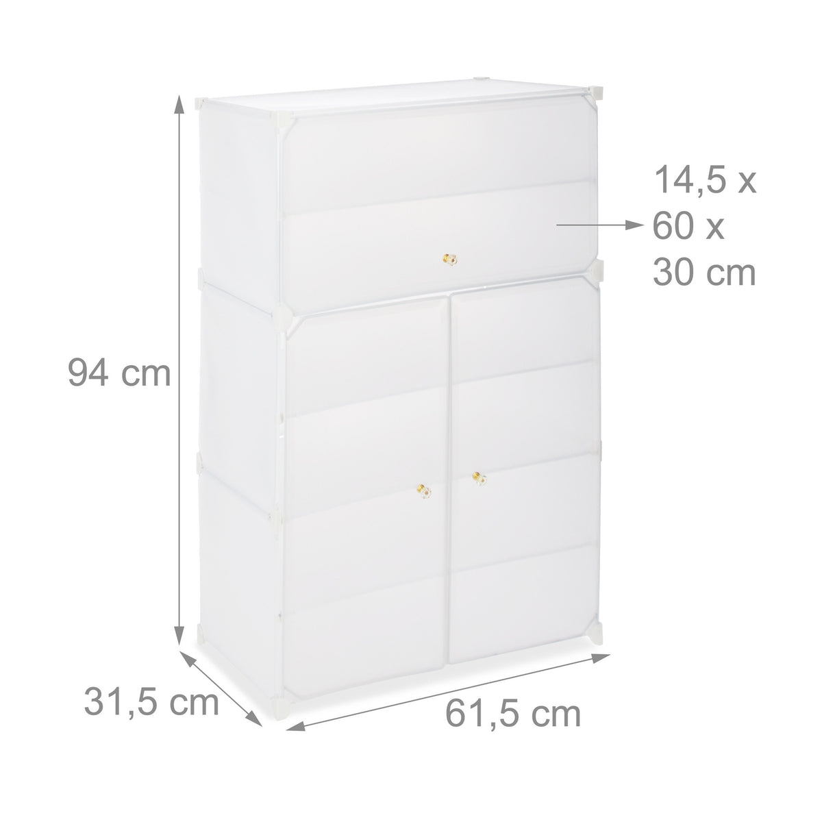 Plastic shoe cabinet