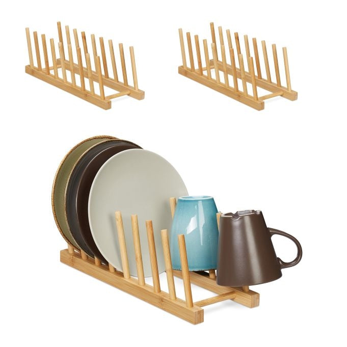 Plate rack for 8 plates in a set of 3