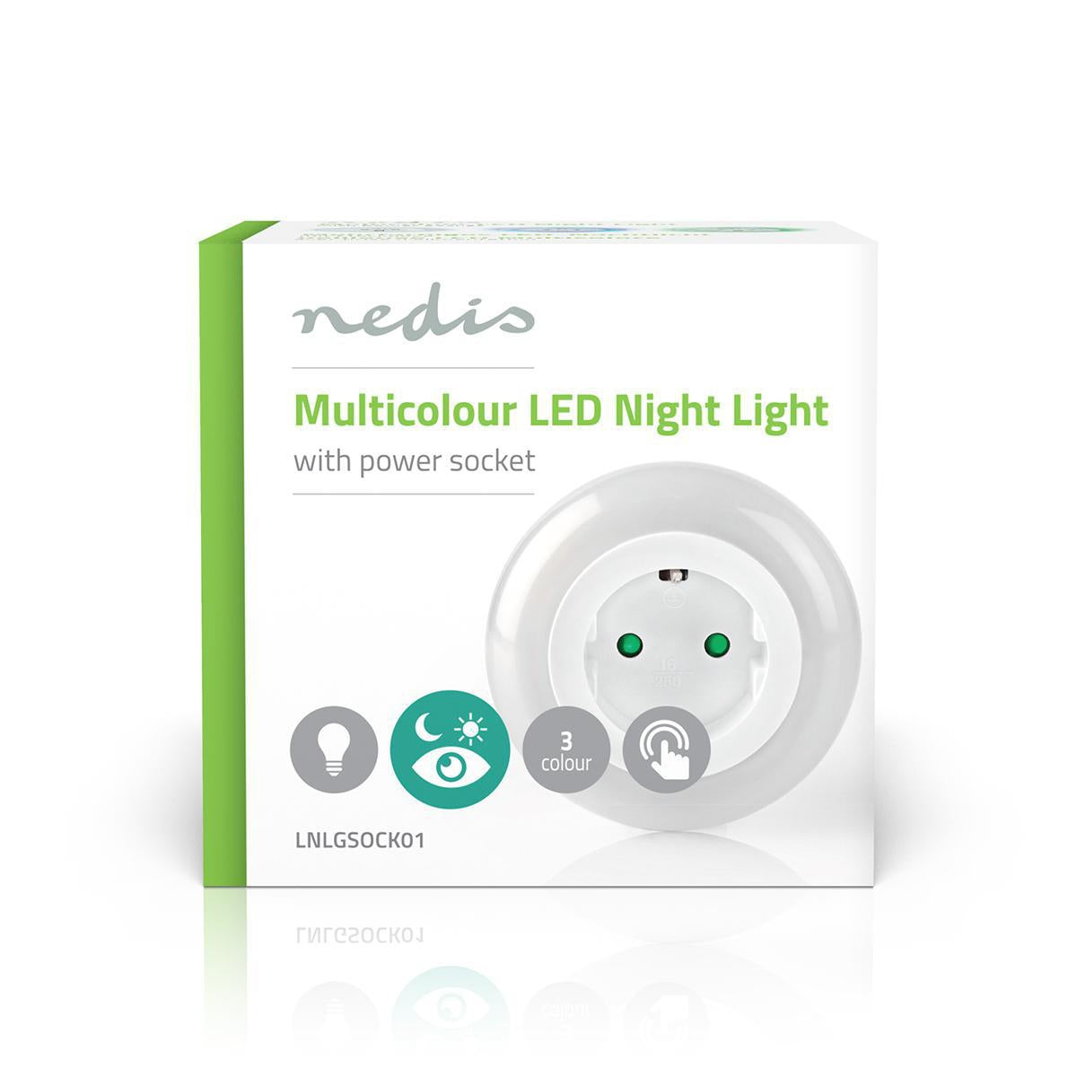 Plug-In LED Night Lighting | Day / night sensor | 3680 W | 10 ch | Blue / Green / White