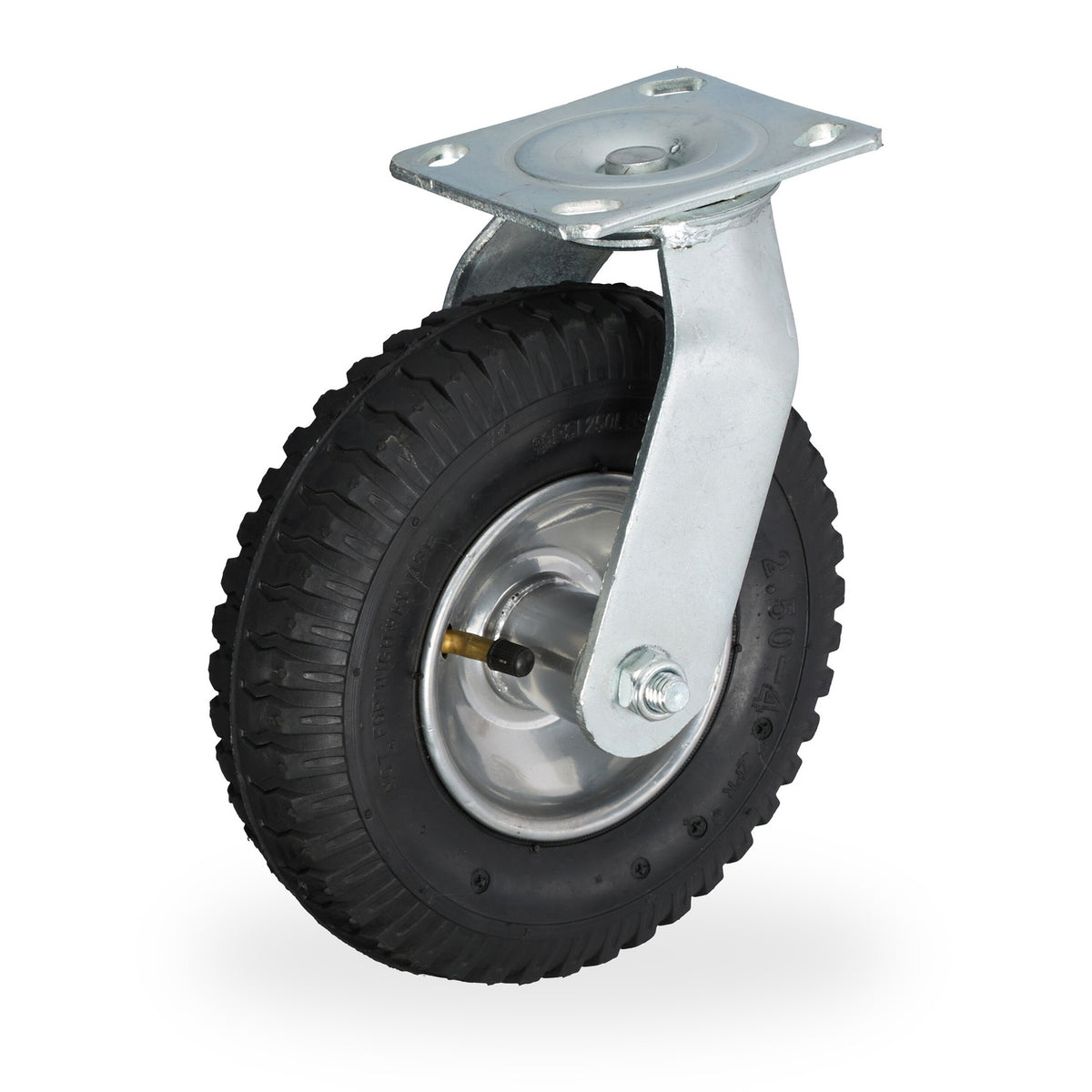 Pneumatic Swivel Castor, 360° Rotation, Heavy-Duty