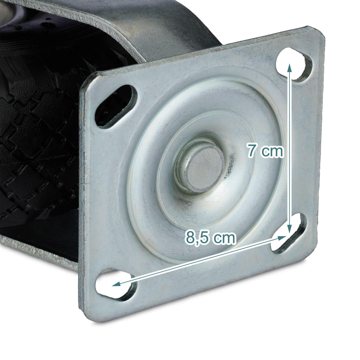 Pneumatic Swivel Castors, 4-Pack, 3.00-4, High Load Capacity