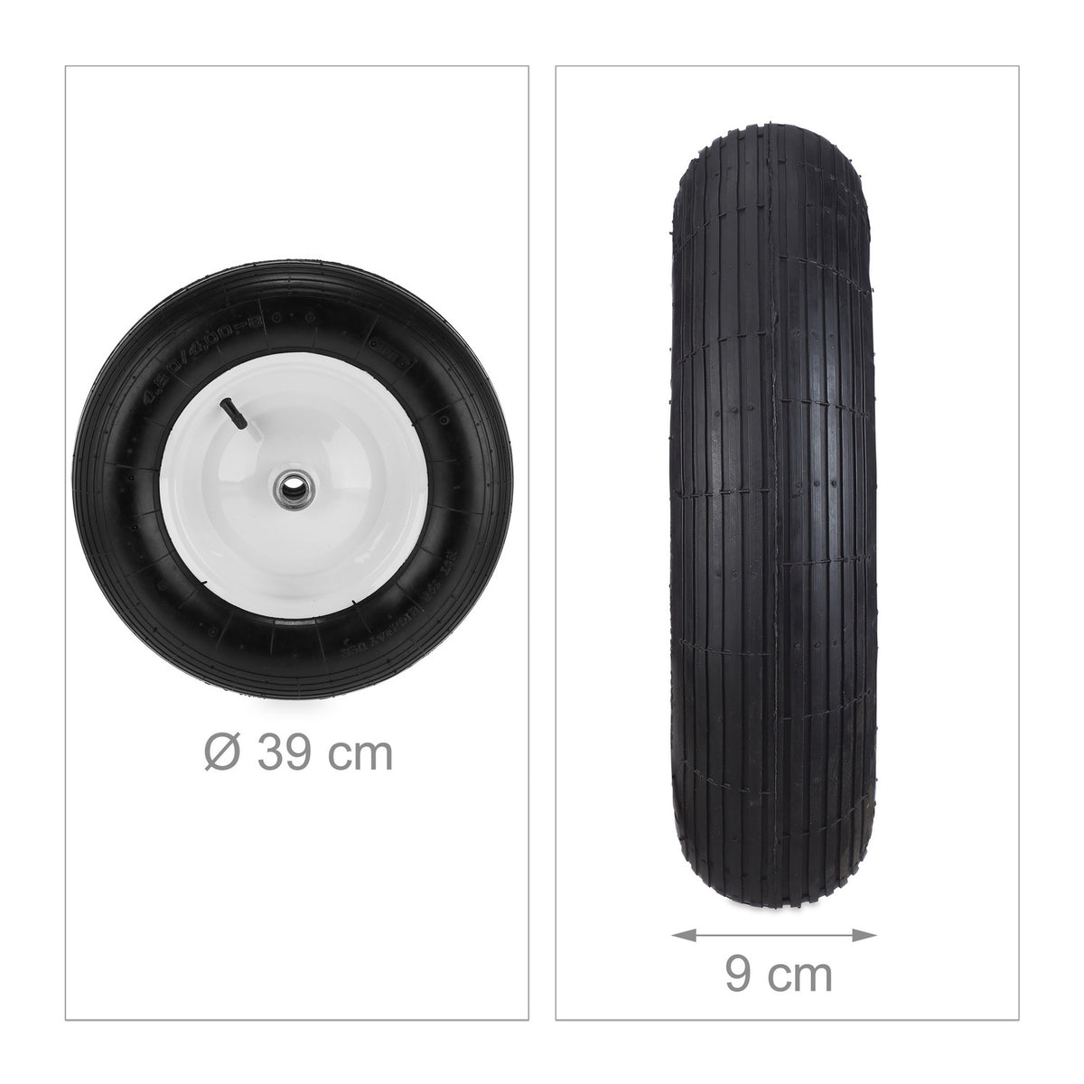 Pneumatic wheelbarrow wheel 4.80 4.00-8