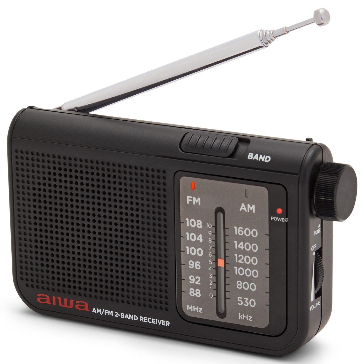 Pocket radio with FM/AM Black