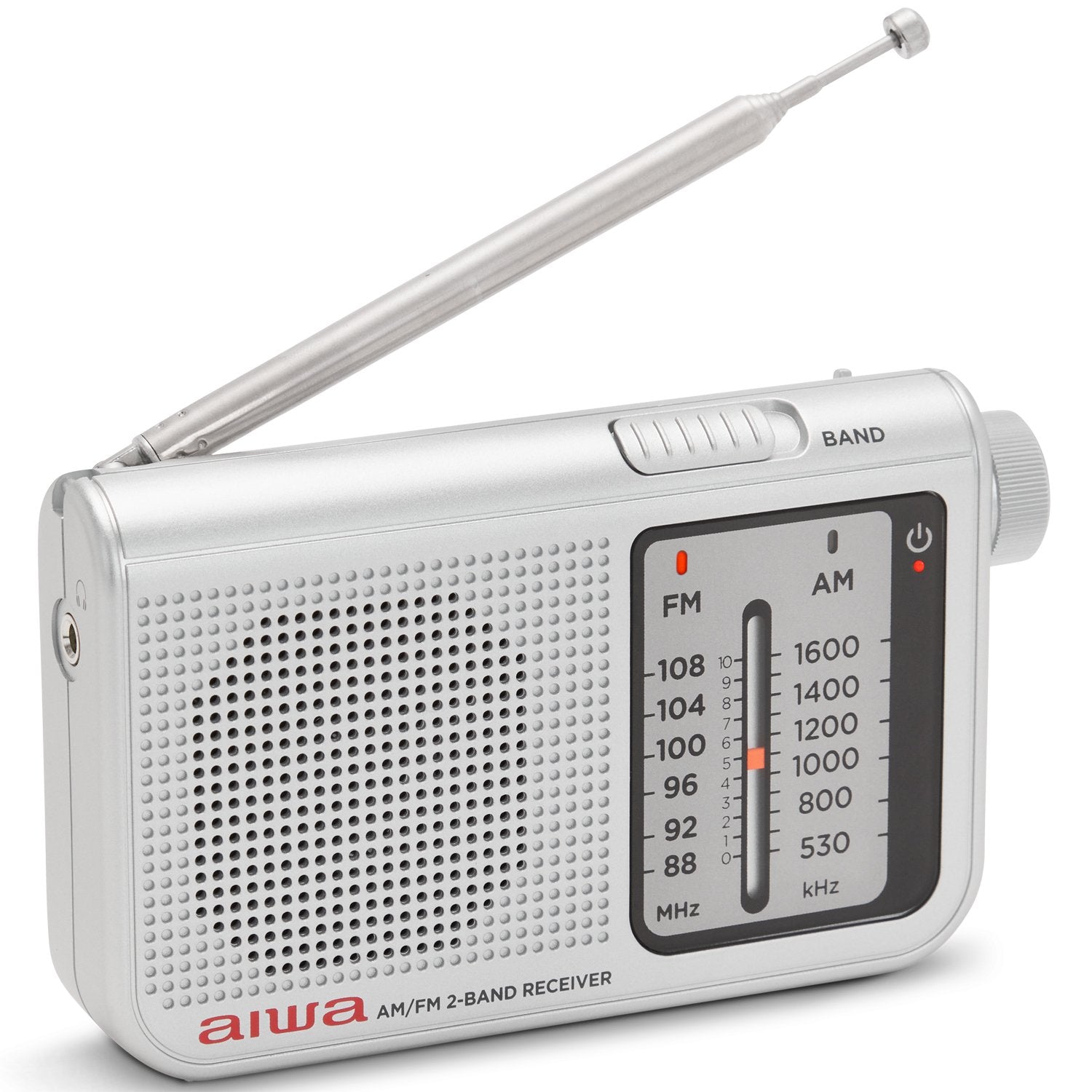 Pocket radio with FM/AM Silver