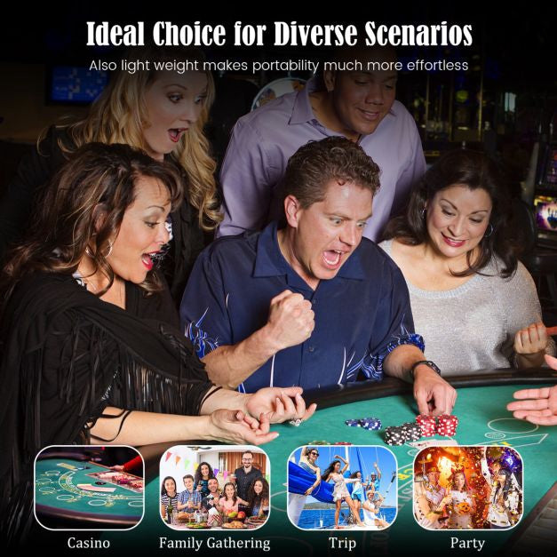 Poker Chip Set, 300 Chips, Aluminum Case – Texas Hold'em