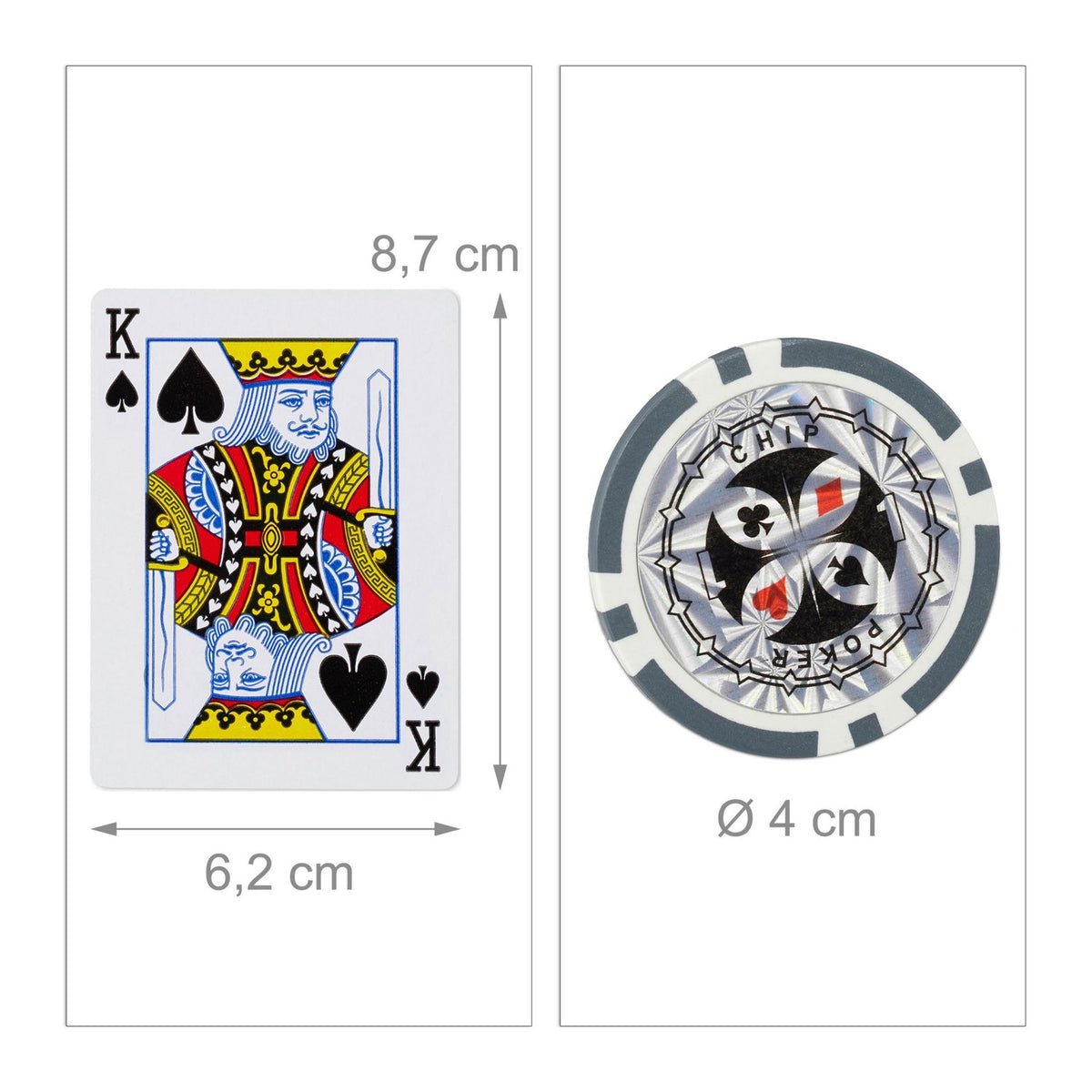 Poker Set with 300 Metal Core Chips and Cards