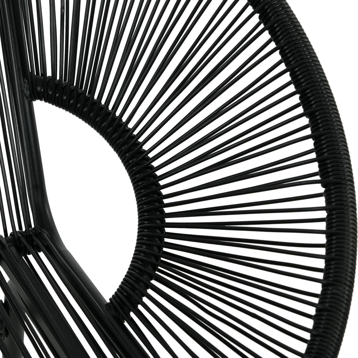 Poly Rattan Bench, 2-Seater Rattan Bench, Garden Bench, Balcony Bench Up To 260 Kg, Black, Steel, For Terrace And Balcony
